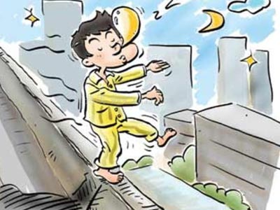 梦游敲窗吵醒邻居 邻居该把他叫醒吗 