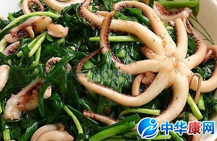 魷魚炒韭菜